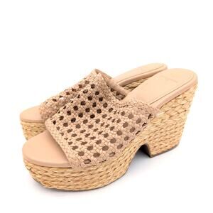 Marc Fisher Hollis Espadrille Wedge Sandal Women's Brown Size US9.5M EU40